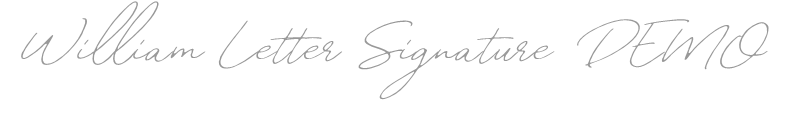 William Letter Signature